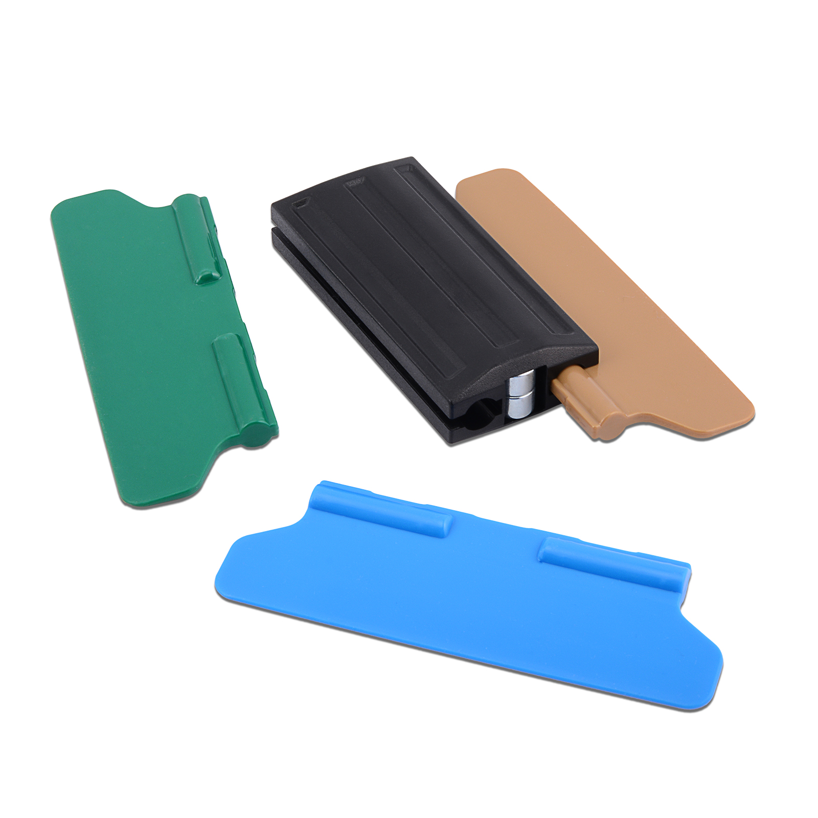 EHDIS Car Vinyl Film Wrap Magnetic Squeegee with 6pcs Scrapper Fabric Cloth Window Tint Tool Sticker Foil Tinting Accessories