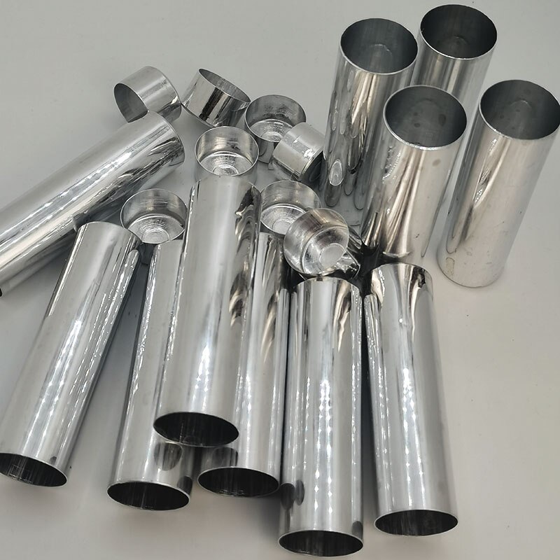 50 unids/set de cilindro de cartucho de aluminio vacío Dental con tapa 22/25mm 65-120mm, Material de herramienta de odontología para técnico