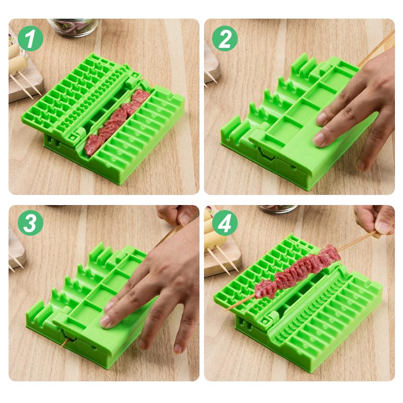 Piknik bbq nopeasti varraskone kulumisnarun esine lampaan shashlik varraskone naudanliha sianlihan valmistaja bbq työkalut tarvikkeet