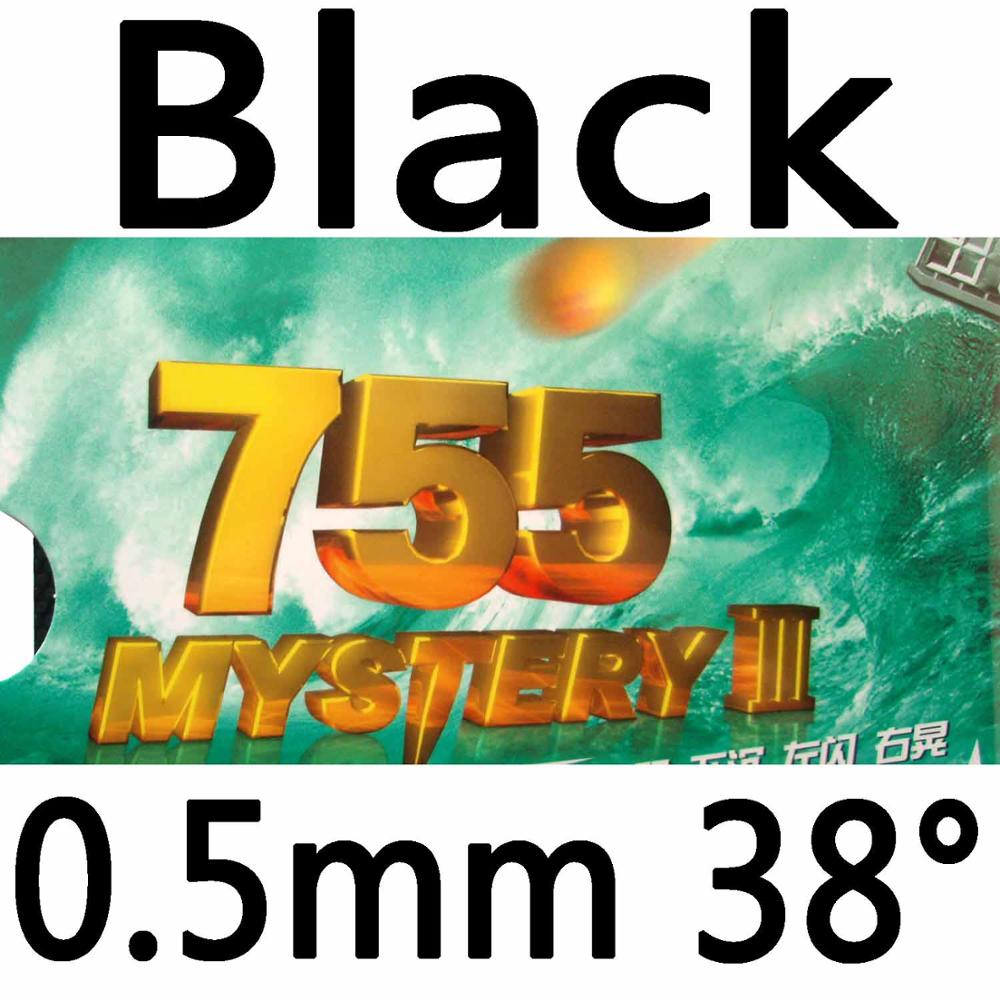 Original RITC Friendship 729 755 Mystery III long pips-out table tennis pingpong rubber with sponge: black 0.5mm H38