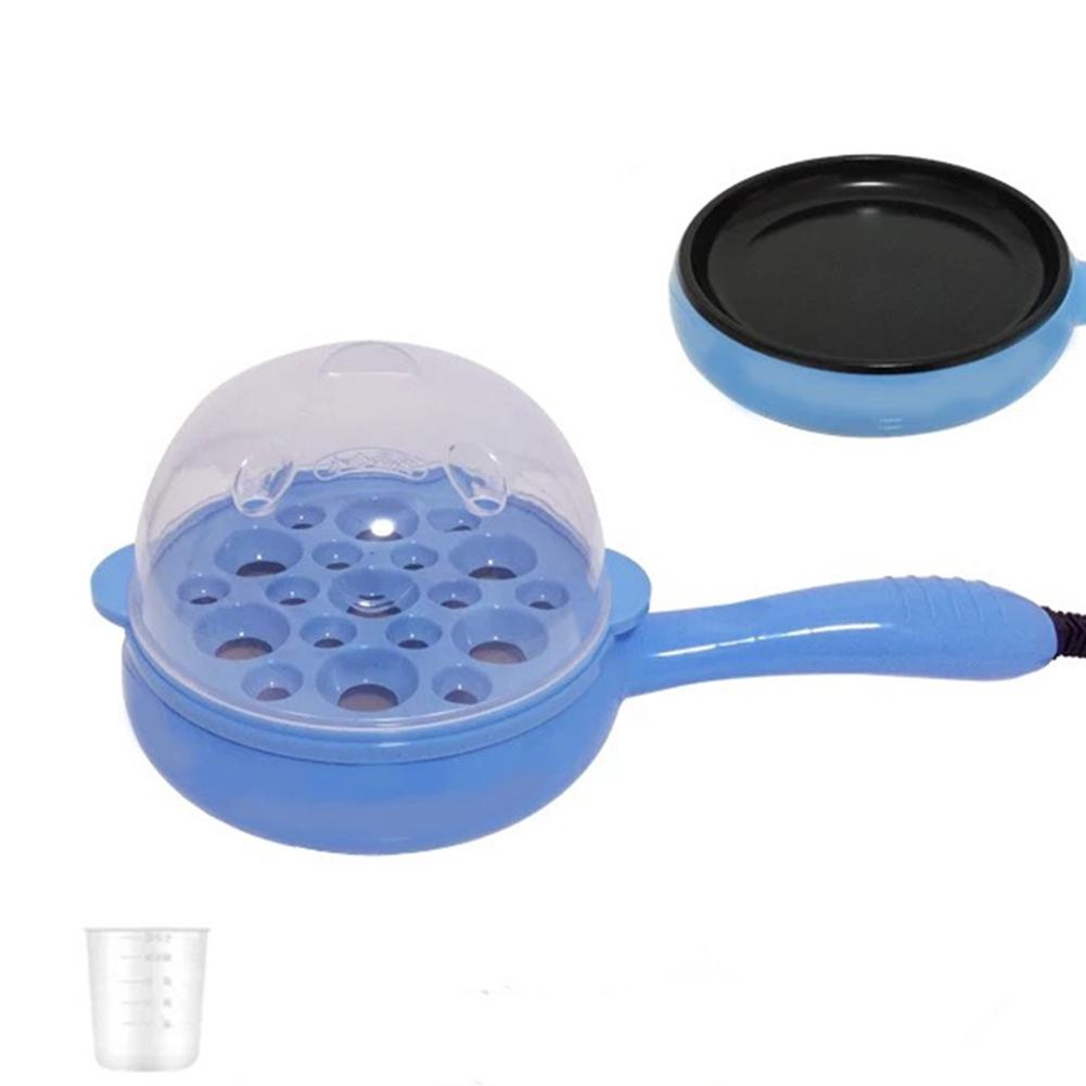 Mini Electric Frying Pan Multi-function Egg Fryer Portable Pot #CW: Blue
