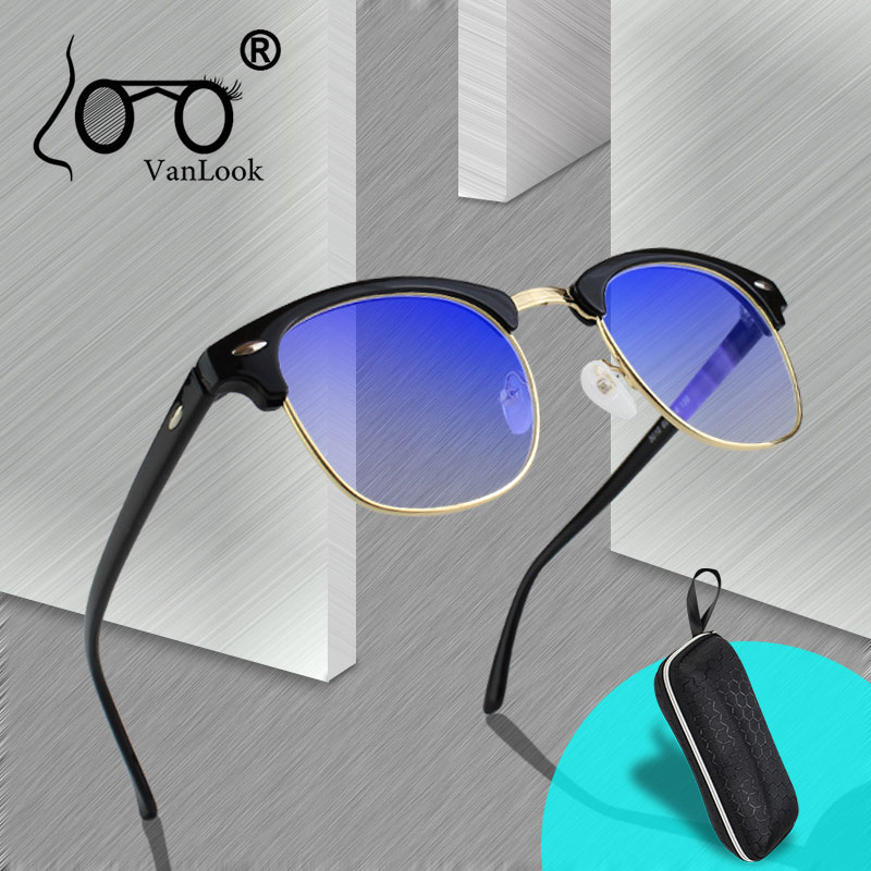 Transparent Computer Glasses Blue Light Blocking Women Men Spectacle Frame Anti Blue Ray Anti Radiation Clear Eyeglasses