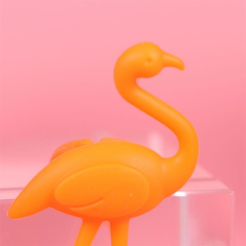 6 STUKS Siliconen Wijnglas Marker Flamingo Drink Bedels Label Mark Glas Identificatie Perfect voor Partijen