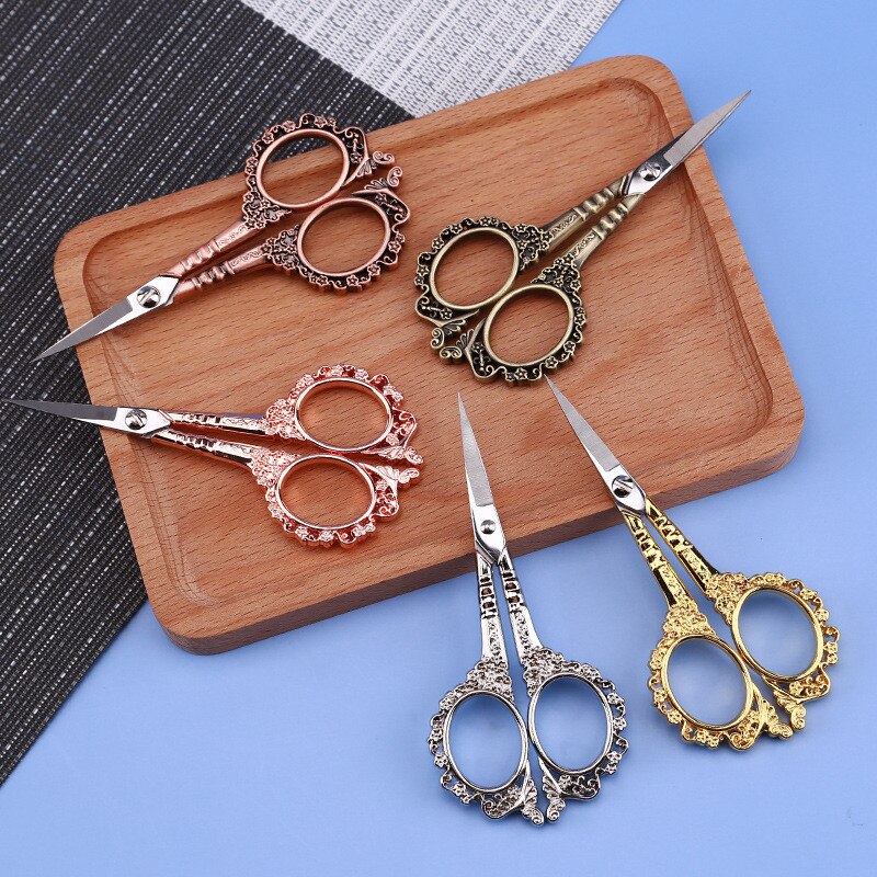 Stainless Steel Sewing Scissors for Fabric Sewing Tool Cross Stitch Scissors Yarn Sewing Accessories Craft Scissors