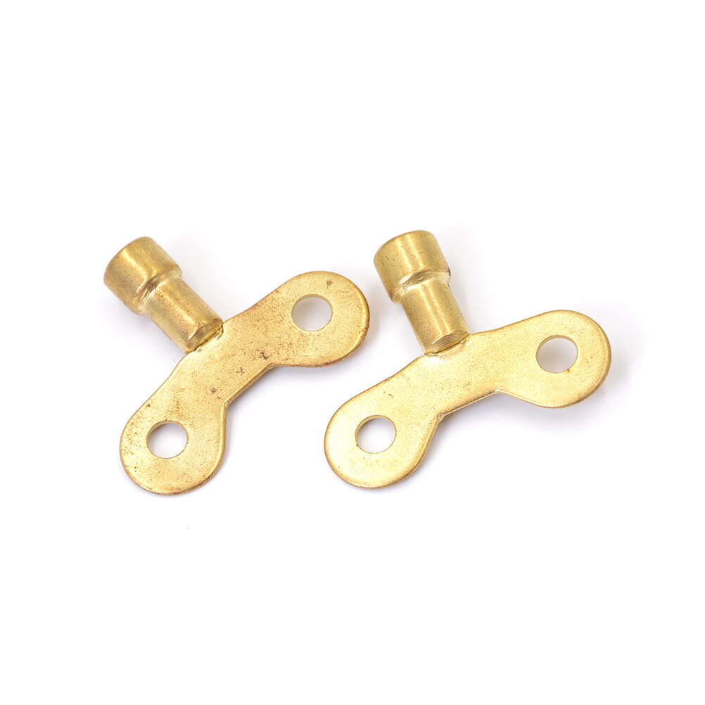 2Pcs key for water tap Solid Brass Special lock Radiator Plumbing Bleed Key Square Socket Hole Water Tap Faucet Key