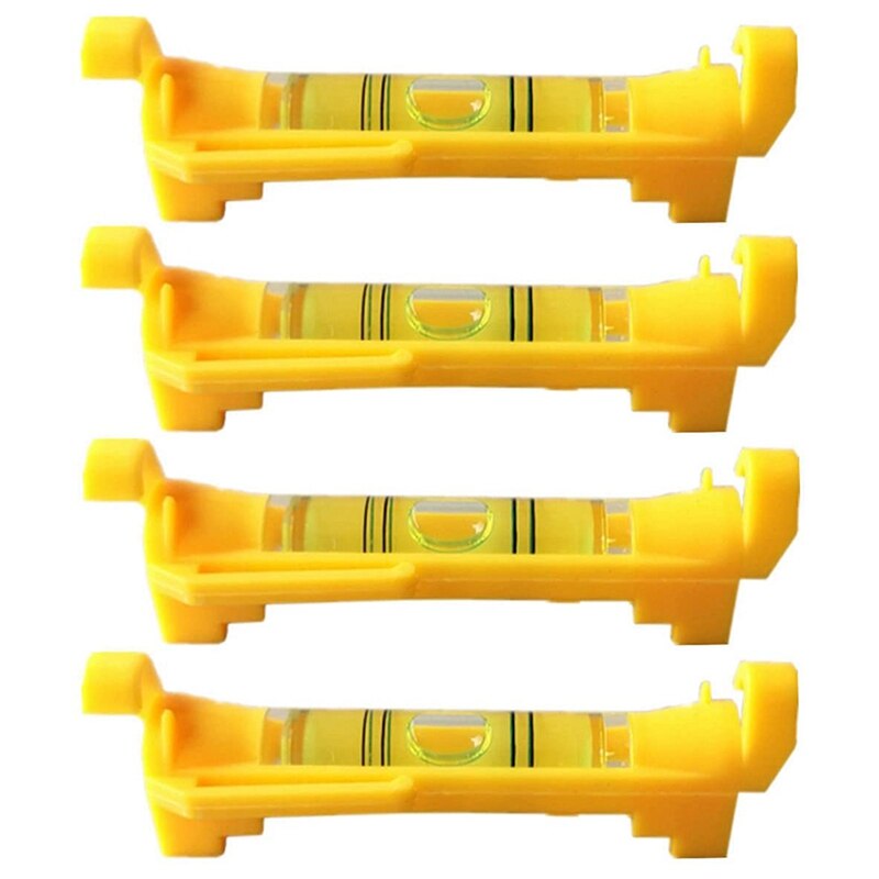 Nivel de cuerda de 4 piezas, línea colgante, niveles de burbuja para nivelación de topógrafos, trabajos de construcción, albañilería, Etc.: Rojo