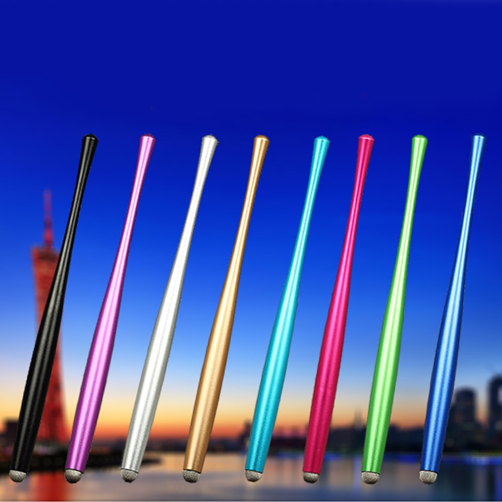 Stof Punt Dunne Taille Capacitieve Touchscreen Stylus Voor iPhone Samsung