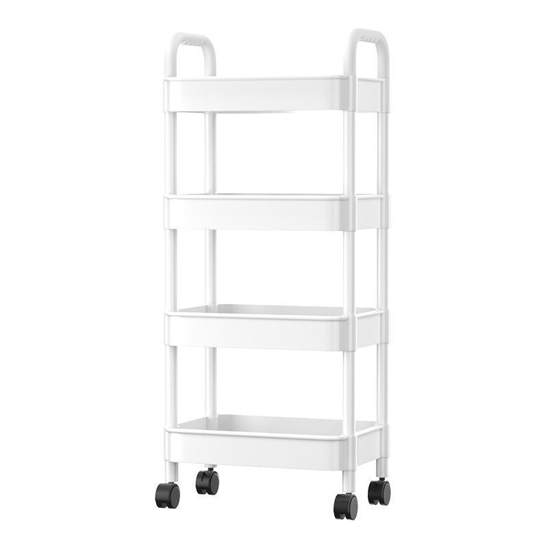 Serveerwagen 107x17x39cm Afruimwagen 74,8 kg laadvermogen Rolwagen van polypropyleen Multifunctionele wagen met 3 compartimenten Keukenwagen met zwenkwielen Niswagen Werkplaatswagen Servicewagen