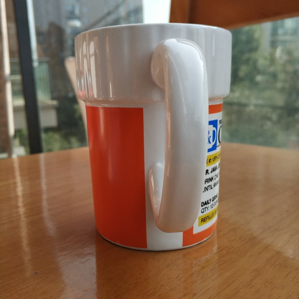 Cafeïne Recept Koffie Mok Pil Fles Koffie Cup Apotheek Rx