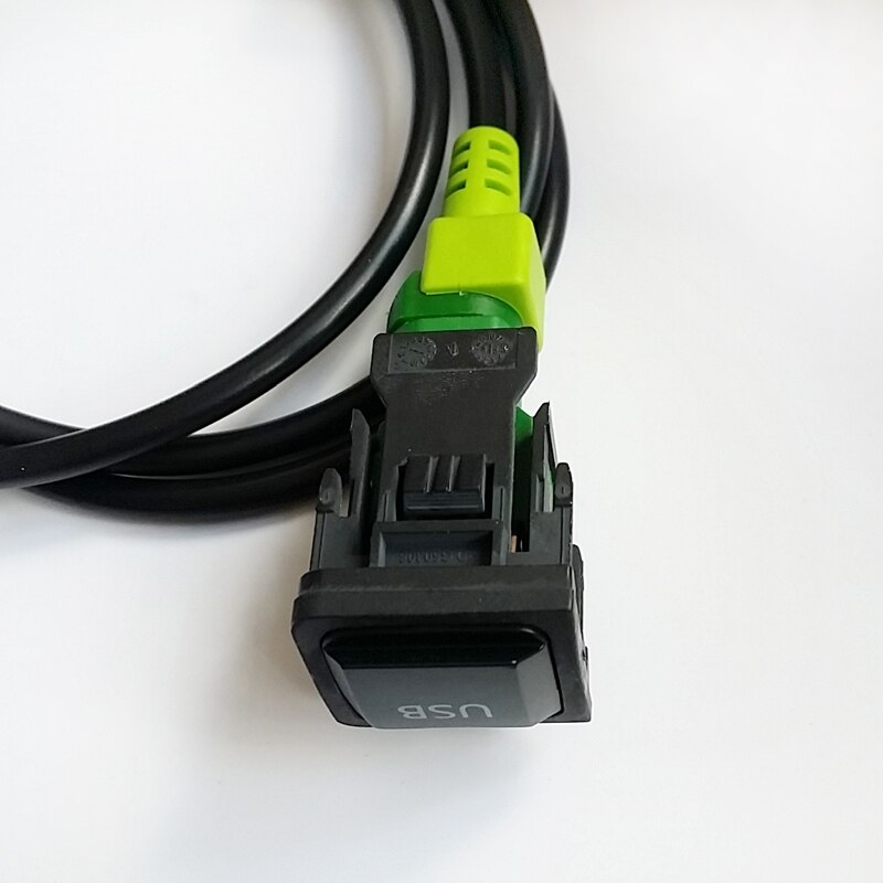 Dispositivo Biurlink RCD510 RNS315 150CM, interruptor de Radio USB con cable para coche, botón compatible con adaptador USB para Volkswagen Passat Skoda