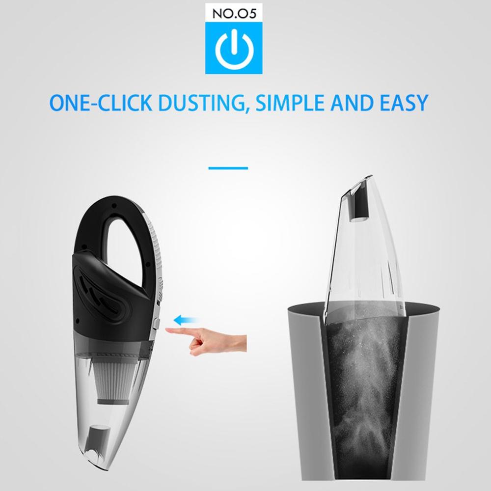 Handheld Vacuum Cleaner Cordless Powerful Dry And Wet Suction Rechargeable Vacuum Cleaner Quick Charge Auto Home Handheld Vacuum