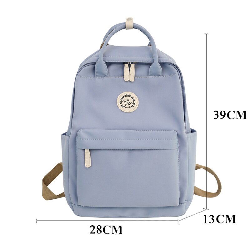 JOYPESSIE Women Backpack For Teenagers Black School Bag Female Business Travel Bookbag Girl Waterproof Mochila