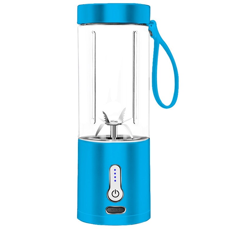 Presse-agrumes électrique Portable USB, presse-agrumes, Smoothie, Mini robot culinaire, tasse de jus: Blue