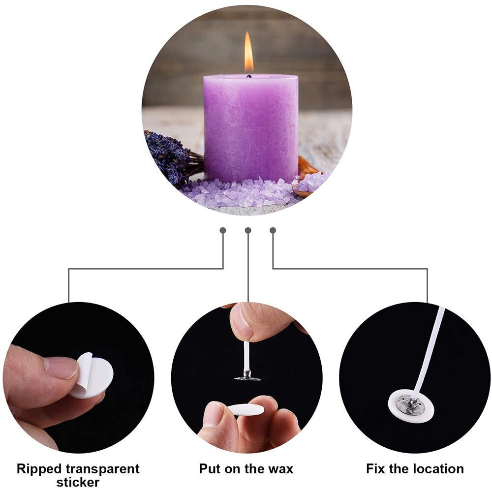 50pcs Wax Core Holder Soy Wax Centering Device For DIY Candle Making Aromatherapy Wicks Making Tool