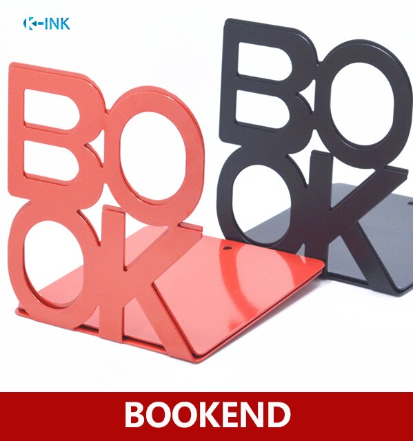 BOEK Alfabet Vormige Metalen Boek End, Thuis & Kantoor Boekenplank Boekensteunen als Boek Organizer, Desktop Metalen Boek Stand