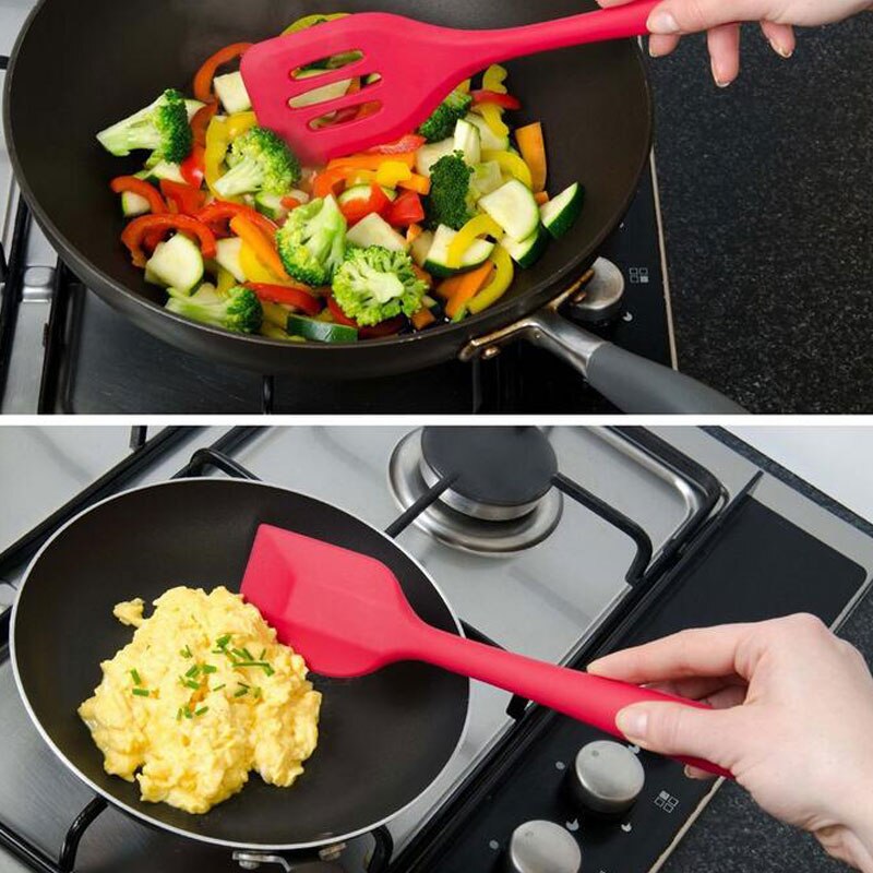 5pcs/set Silicone Baking Tools Set Scraper Oil Brushes Cake Tools Non-stick Spatula Shovel Cooking Tools Set Kitchenware