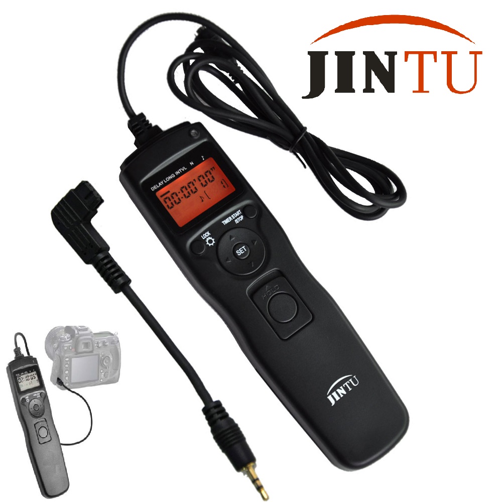 JINTU LCD Time Lapse Timer Remote Control Shutter for SONY Alpha A550 A580 A560 SLT-A100 A77 A65 A57 A55 A37 A35