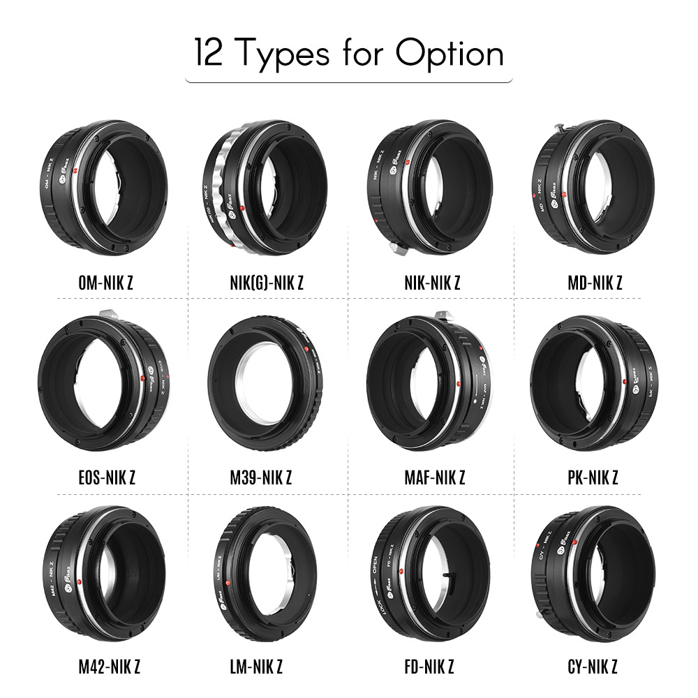 Fikaz Lente Anello Adattatore per Zenit M39 per Nikon Z6/7 Z Macchina Fotografica per Minolta MD-montare per sony A-montare M42