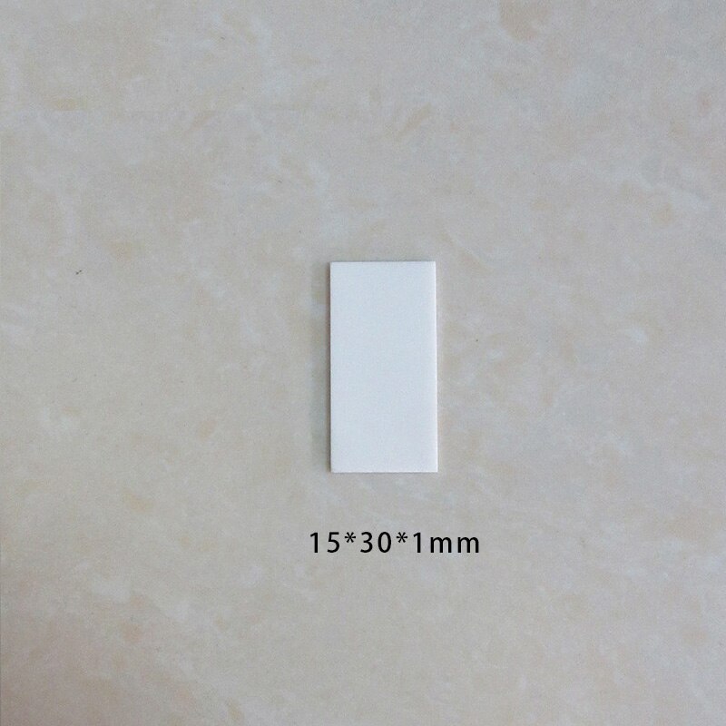 20pcs Alumina Non-porous Ceramic Sheet 15x15,24,30,52,120,150mm Ceramic Heat Sink Insulation Gasket