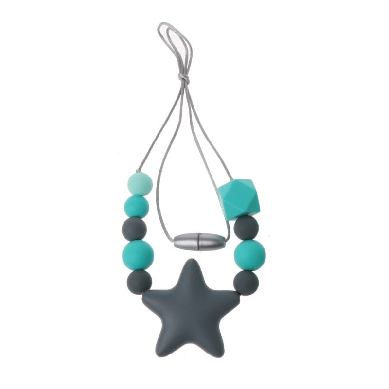 1PC Silicone collier de dentition avec des perles à mâcher pour bébé dents BPA gratuit maman soins infirmiers collier infantile jouet