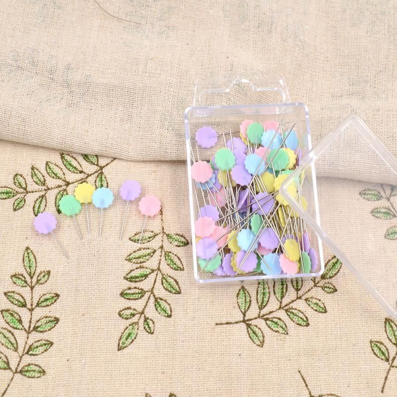 thumbnail image 2 of 100pcs Flat Head Patchwork Pins - Colorful Butterfly Head Sewing Pins For Crafting 2 of 10
