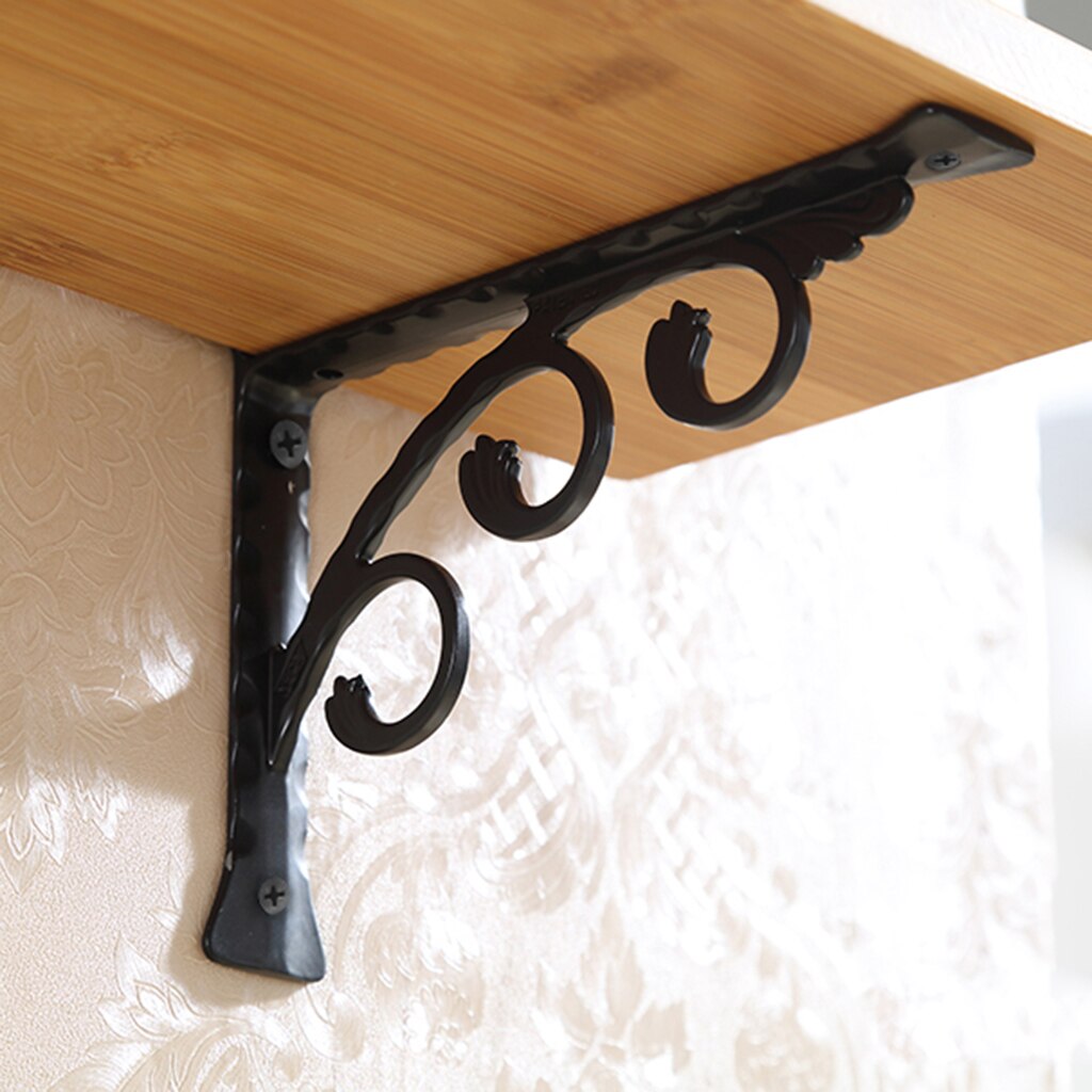 2 stk metal heavy duty supporter hylde beslag blomsterhylde bogreol supporter
