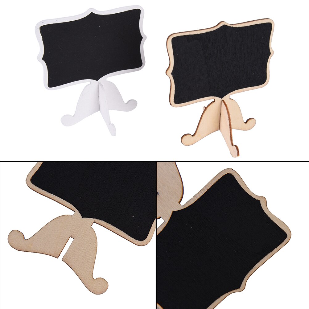 Mini Wooden Chalkboard Blackboard Message Table Number Wedding Party Decor chalkboards Message board Teaching Stationery random