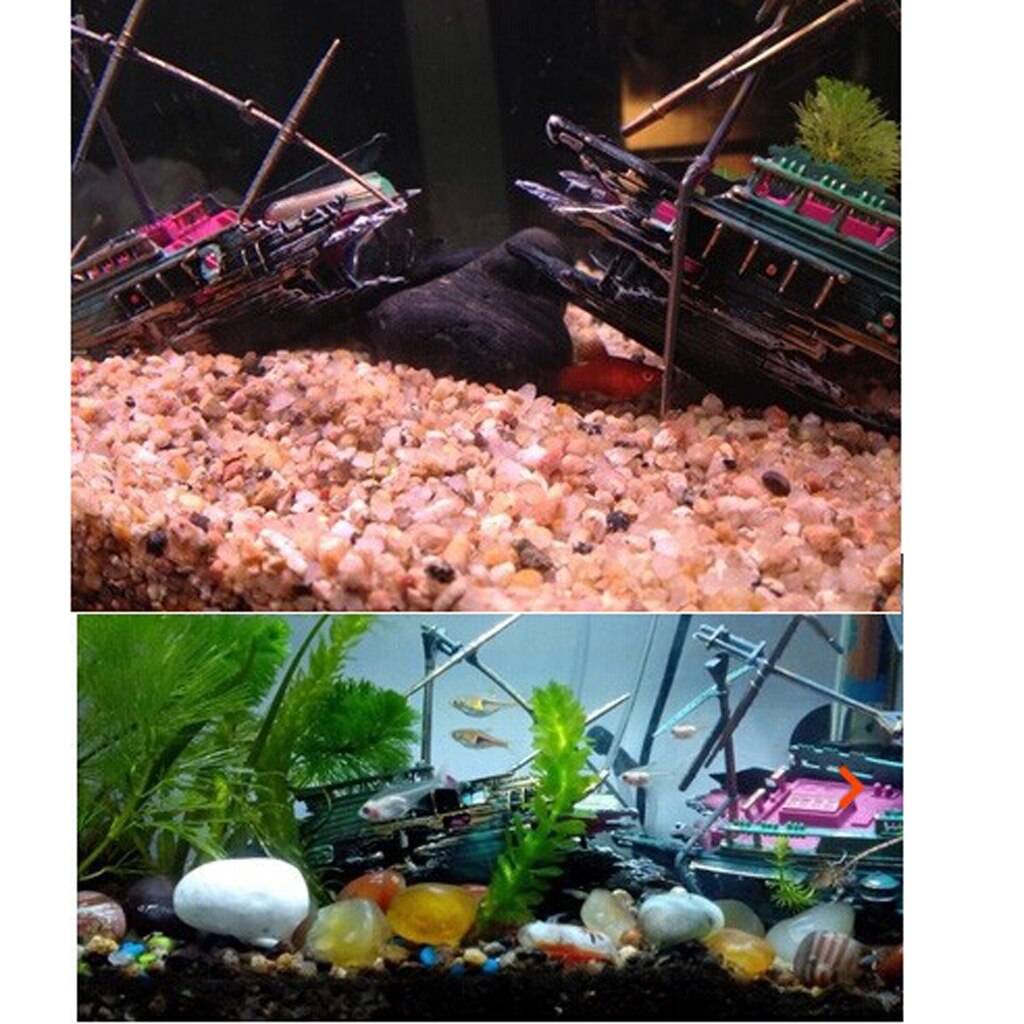 1 Piece Resin Wreck Sailing Boat Vessel Aquarium Fish Tank Air-operated Decoration Fantastic For Aquarium Fish Supplies Decorate
