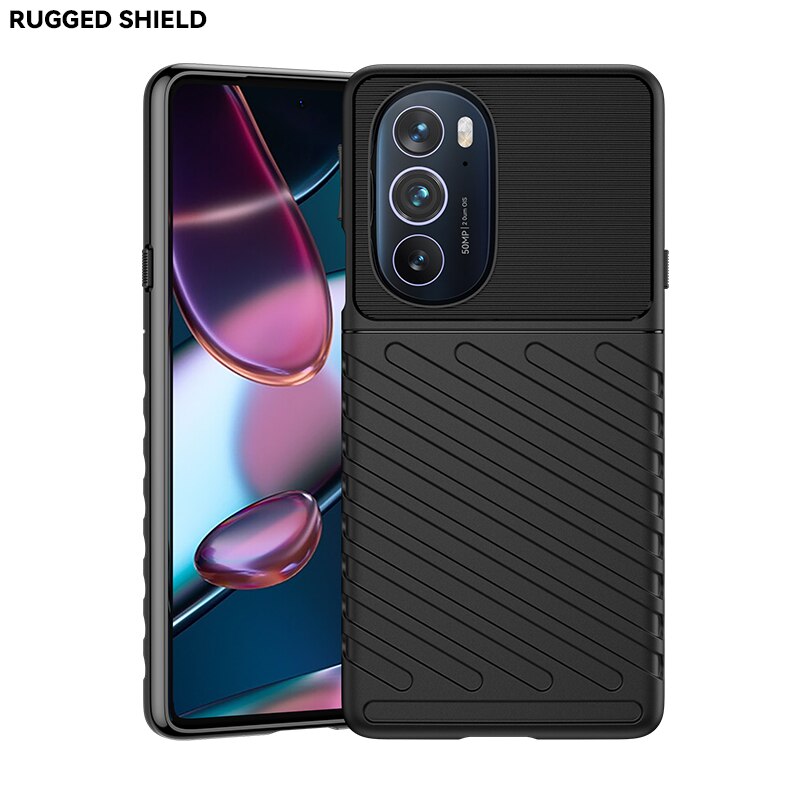 Für Motorola Rand 30 Profi fallen Silikon Rügestochen matt Gummi = fallen Moto Rand 30 Profi X30 X 20 Abdeckung für Motorola Rand 30 Profi fallen