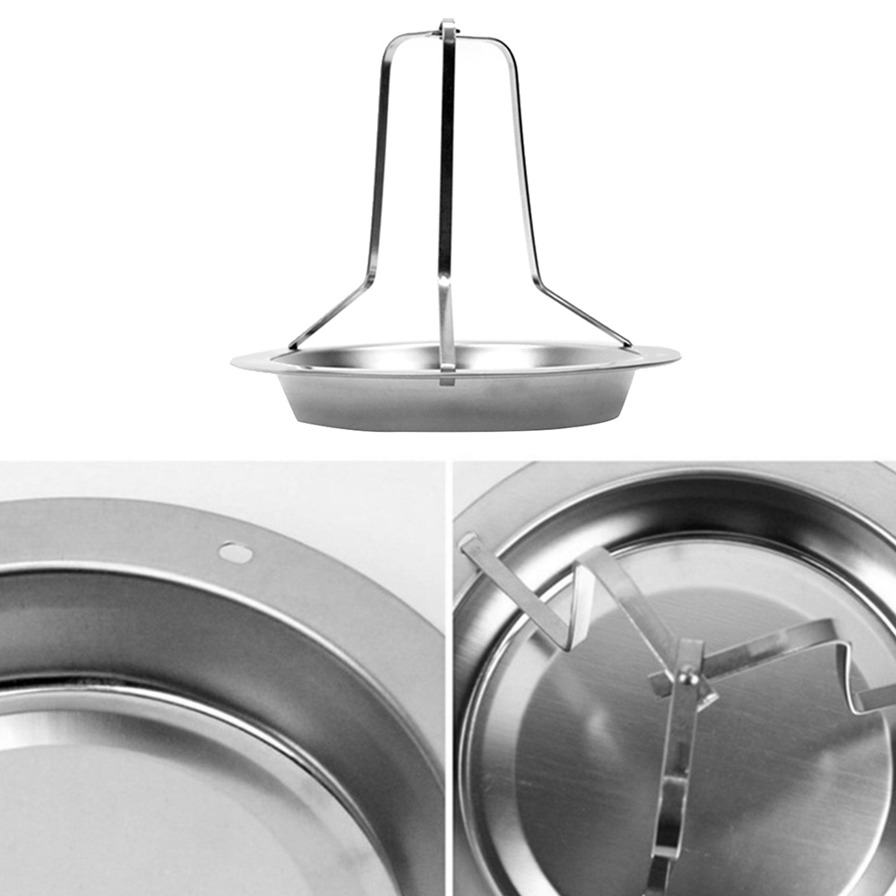 1 Uds. Soporte de pollo asado de acero inoxidable vertical asador estante de pato soporte parrilla bandeja de pollo bandeja de hornear barbacoa herramientas de cocina