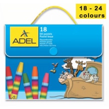 Adel oljepastell, plastpåse, plånbok  of 18 - 24