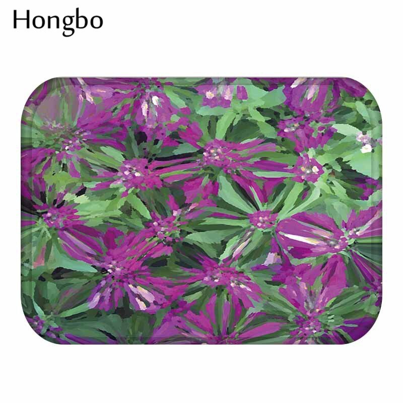Felpudo antideslizante Hongbo moderno para el hogar, patrón de pintura, estera para piso de baño, cocina, baño, exterior, alfombra, decoración del suelo: 7