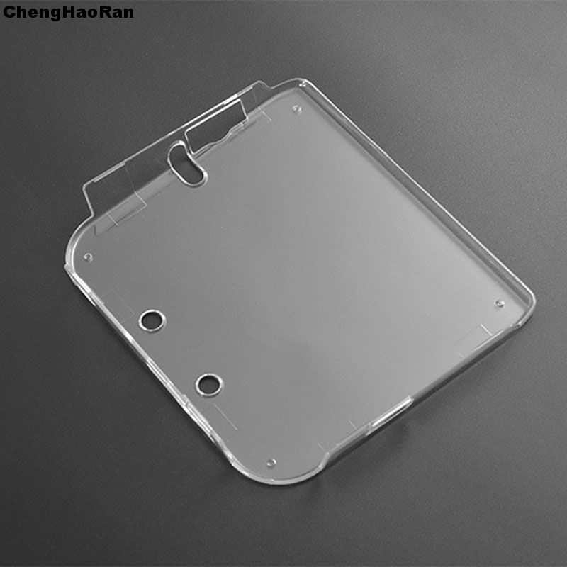 Étui de protection en cristal transparent, coque rigide pour 2DS + film anti-poussière pour Nintendo 2DS, protecteur d'écran, 1 pièce