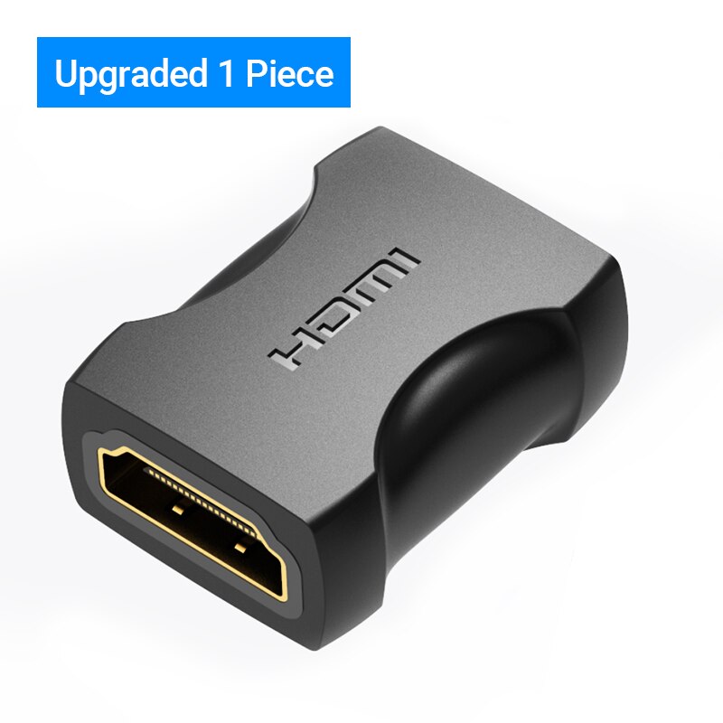 Ventie HDMI Extender Adapter HDMI Female naar Vrouwelijke Connector 4k HDMI 2.0 Extension Converter Adapter voor PS4 Monitor HDMI kabel: 1 pcs Black upgrade