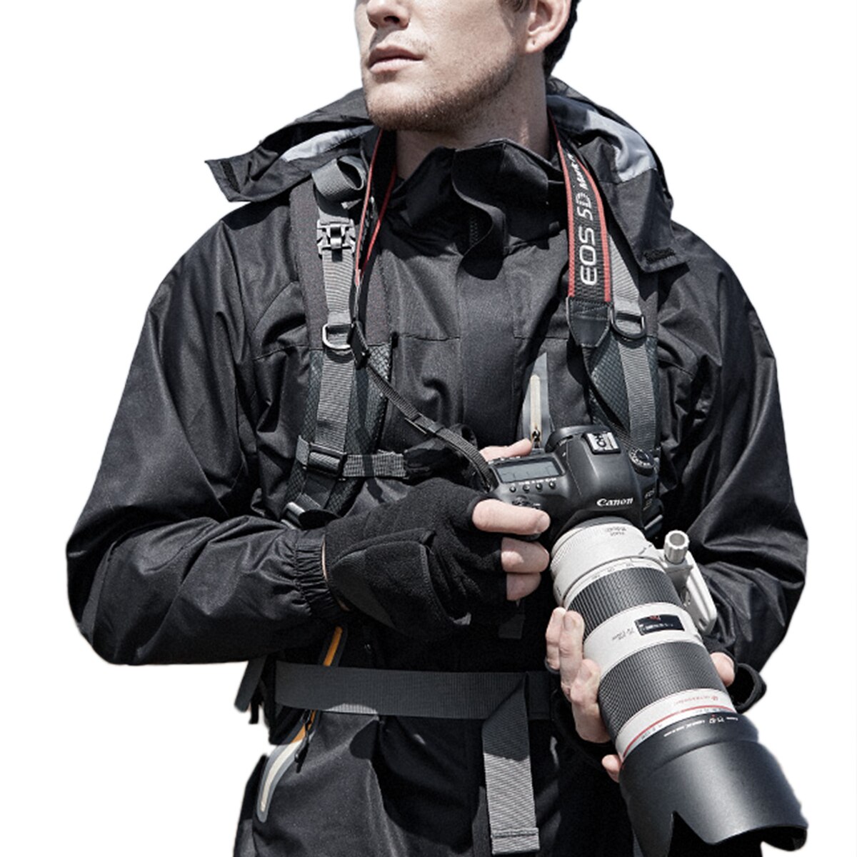 1Pair Fleece Convertible Flip Mittens for Men Women Outdoor Photography Fishing Fingerless Touchscreen Gloves