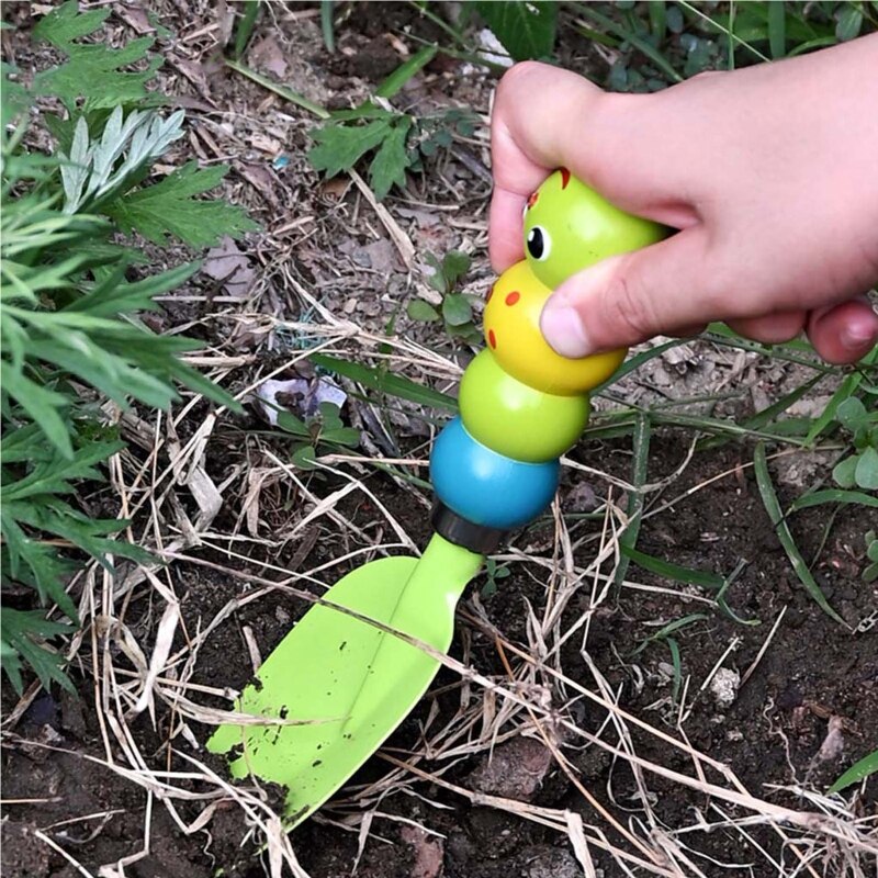 Rastrillo de pala con de oruga para niños, juguete de playa, verano, playa, excavar, arena, Mini herramienta de jardinería