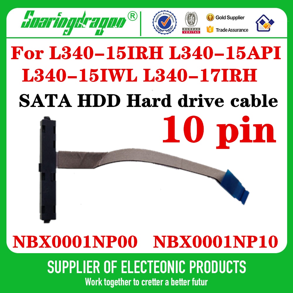 Sata hdd -kabel til lenovo ideapad  l340-15 irh  l340-15 api  l340-15 iwl  l340-17 irh stik adapter nbx 0001 np 00 nbx 0001 np 10