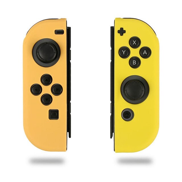 Funda protectora de silicona para Nintendo Switch Joy Con: Brown Yellow