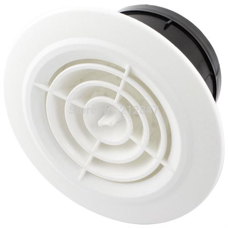 Afzuigkap Ronde Rotary Verstelbare Ventilatie Grille Air Vent Wit voor 100mm Duct