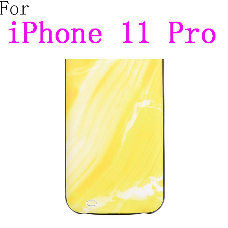 Oplader Voor Iphone X Xr Xs 11 Pro Max Slanke Draagbare Batterij Opladen Case Voor Iphone Se 6 6S 7 8 Plus Pover Bank: i11Pro-Yellow