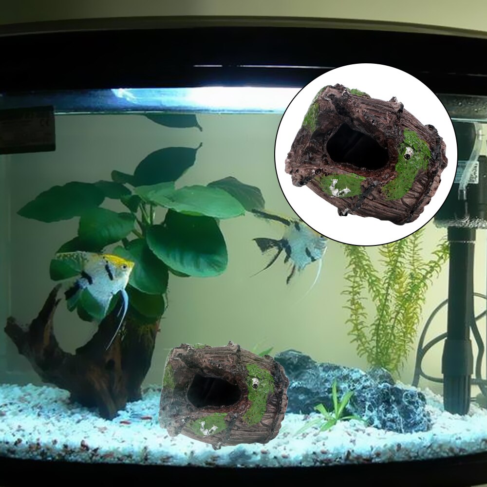 Aquarium Fish Tank Artificial Barrel Ornament Fish Tank Decoration 1pc Aquarium Decor Ornaments Resin