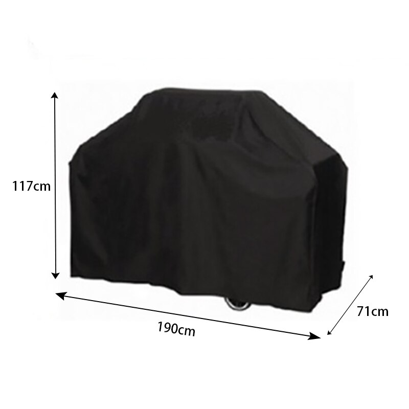 WALFOS Waterproof Grill Cover BBQ Grill Outdoor Rainproof Dustproof Heavy Duty Grill Cover for Gas Charcoal Electric Grill: 190x71x117cm