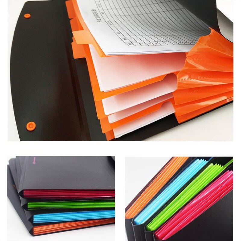 Multi-schicht ordner A4 Schüler orgel datei kunststoff papier daten tasche Einreichung Produkte 5 Index dokument tasche
