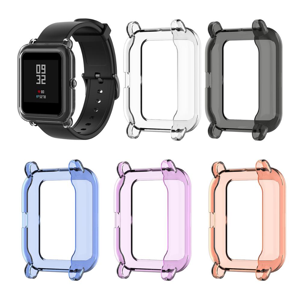 Case Voor Huami Amazfit Bip 1 S Horloge Met Screen Cover Screen Protector Slim Kleurrijke Frame Tpu Case Cover Bescherm shell