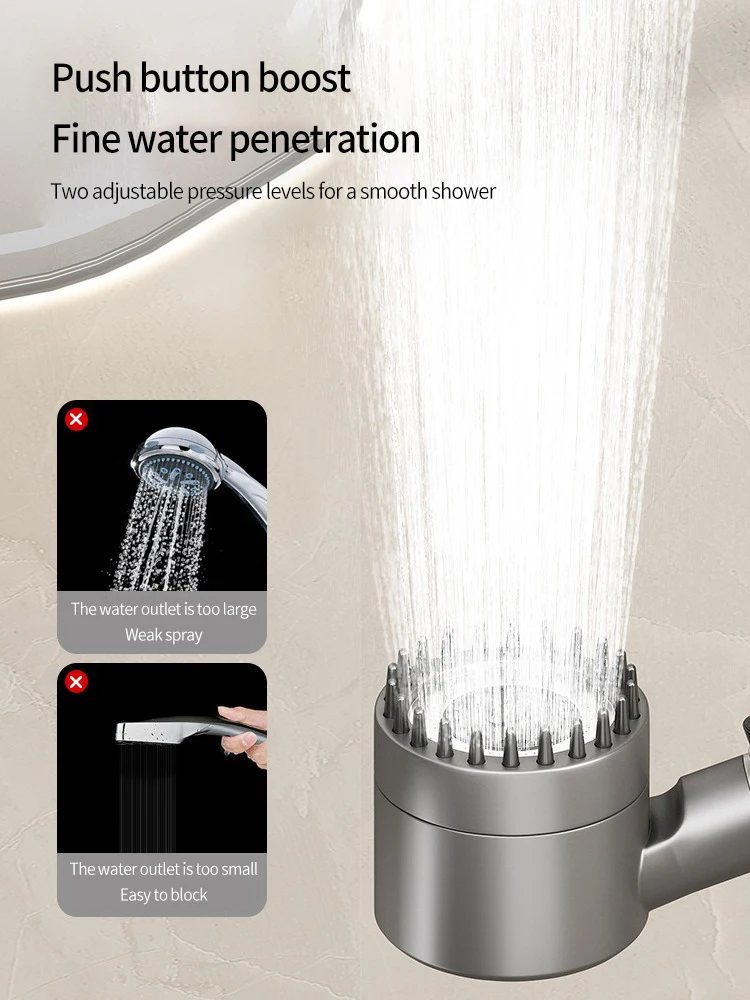 Hogedruk Douchekop 6-In-1 Multifunctionele Douche 3 Modi Draagbare Douche Artisjokken Met Filter Badkameraccessoires