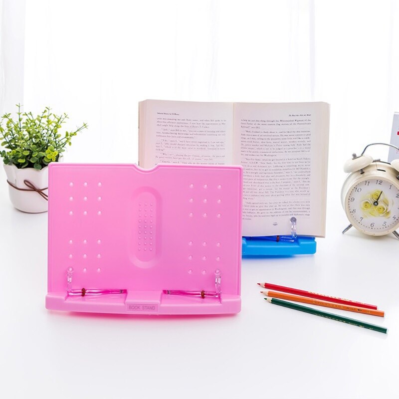 Foldable Reading Book Holder Bookend Cookbook Organizer Bookstand Music Score Recipe Shelf Folding Holder M17F