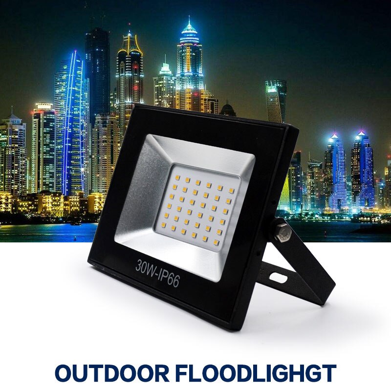 220v led floodlight 15w 30w reflektor led floodlight vandtæt  ip66 ip65 spotlights væg udendørs belysning varm kold hvid