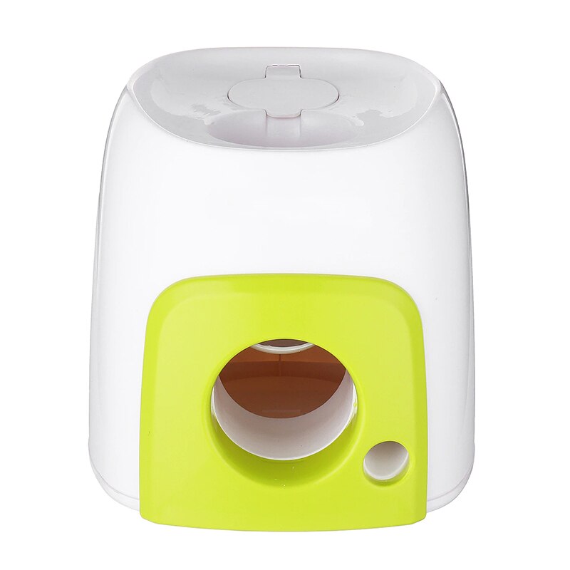 Automatic Pet Feeder Interactive Fetch Tennis Ball Launcher Dog Training Toys Throwing Ball Machine Pet Food Emission Device