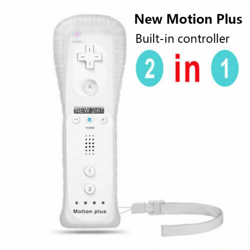 Construido-en movimiento 2 In1 Wireless Gamepad controlador remoto para Wii /wii U para Nin tienden Wii U remoto Joystick de control Joypad