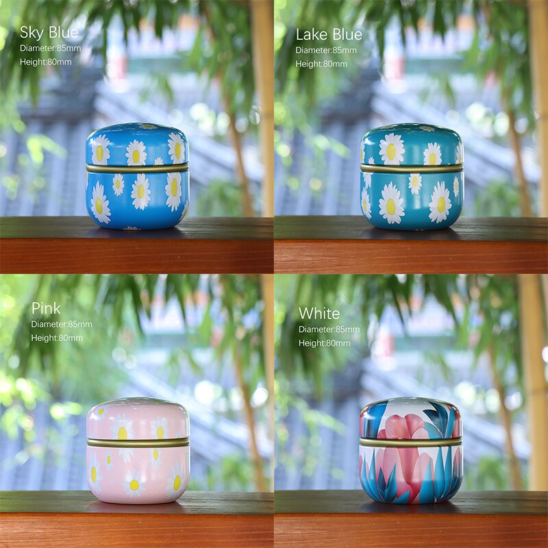 Tinplate Sealed Tea Storage Box Scented,Tea, Confectionery Food Packaging Container Tea Bag Organizer